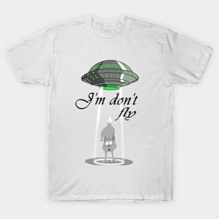 Funny Cat I'm don't fly T-Shirt